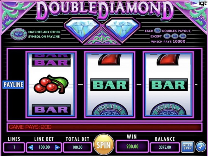 Engage in Double Diamond slot machine Online by IGT
