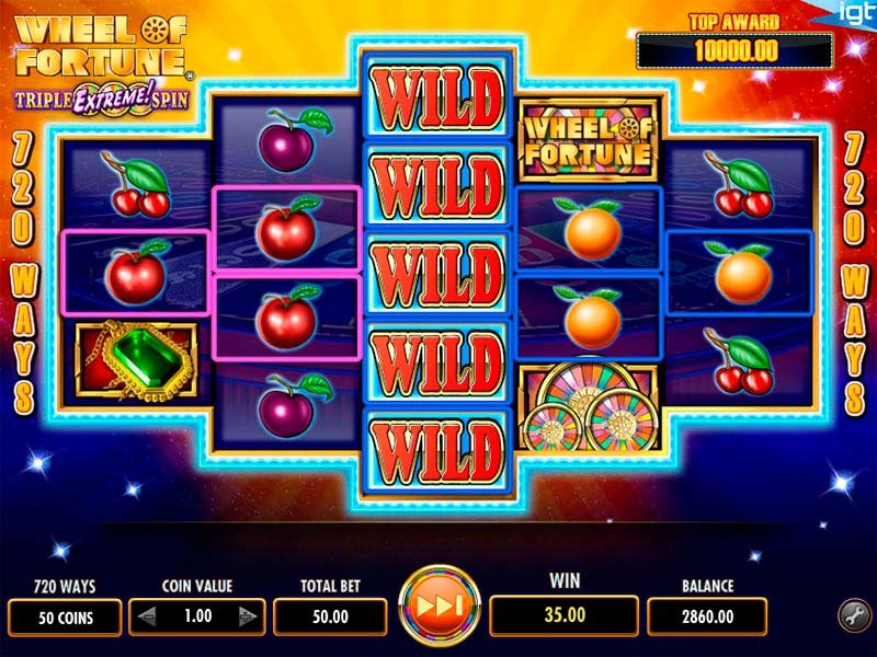 Perform Wheel of Fortune slot machine Online by 